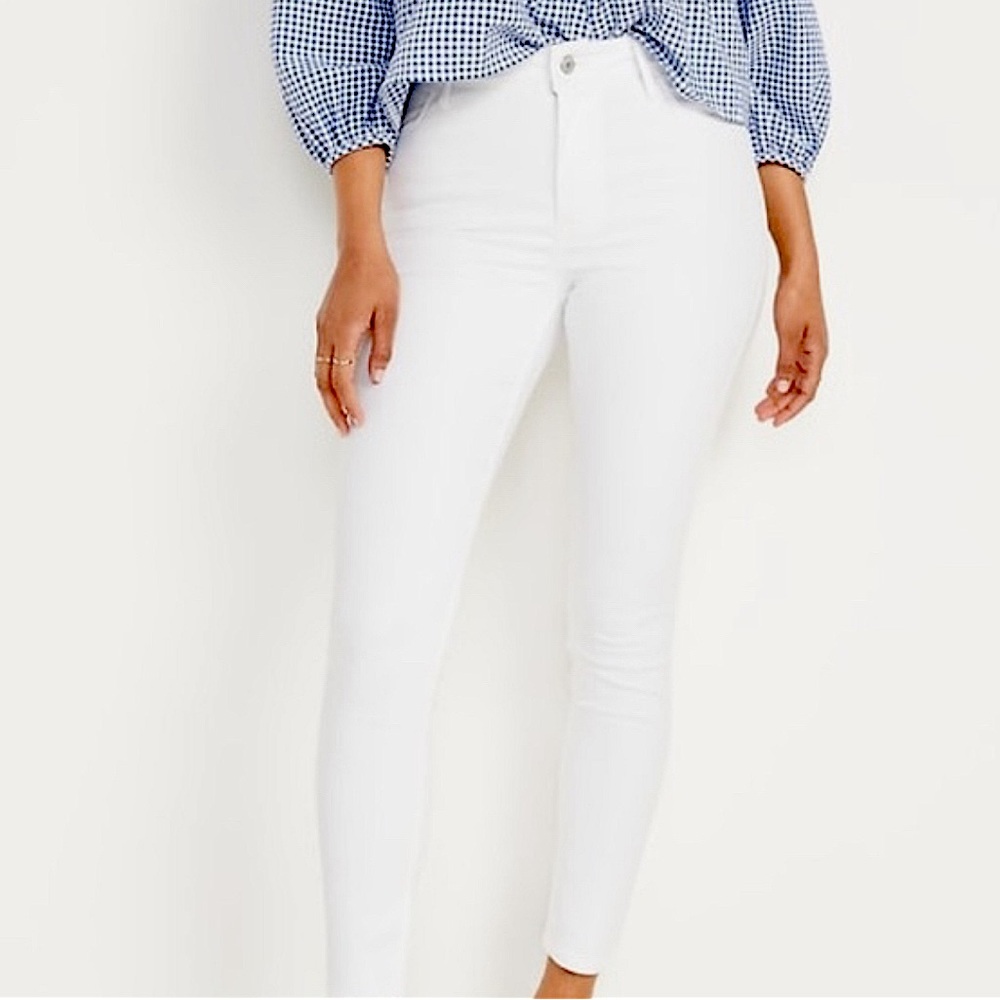 Old Navy High Rise Super Skinny-White Denim Jeans-Size 12L